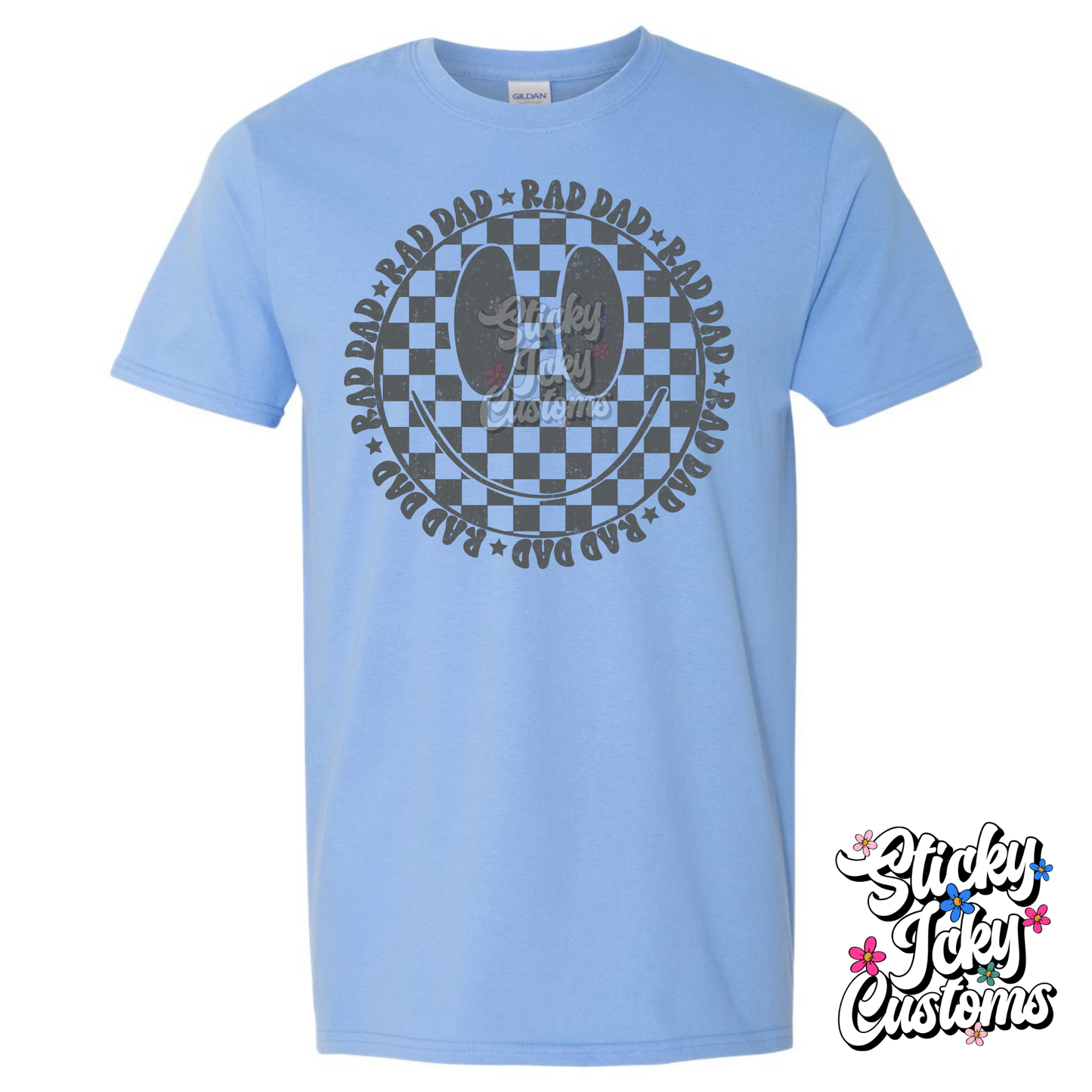 HAPPY FACE RAD DAD TEE