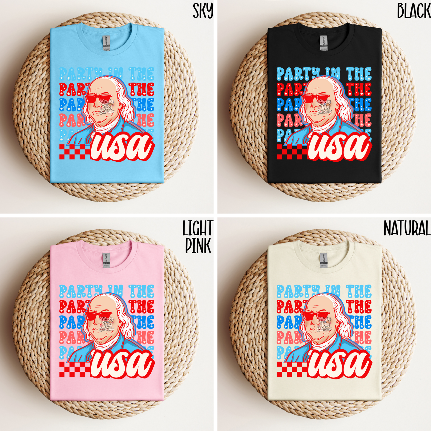 BENJAMIN PARTY IN THE USA TEE