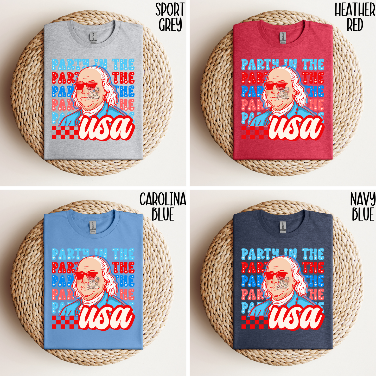 BENJAMIN PARTY IN THE USA TEE