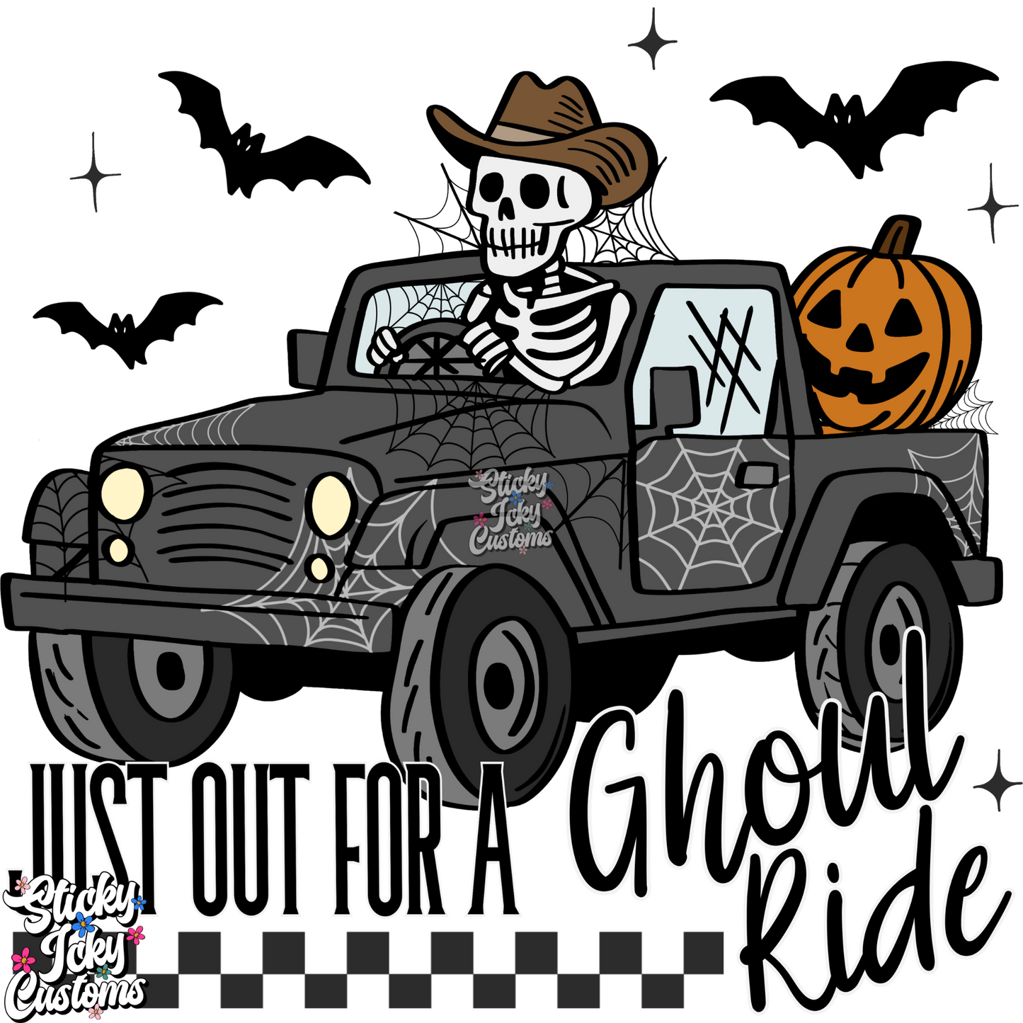 JUST OUT FOR A GHOUL RIDE
