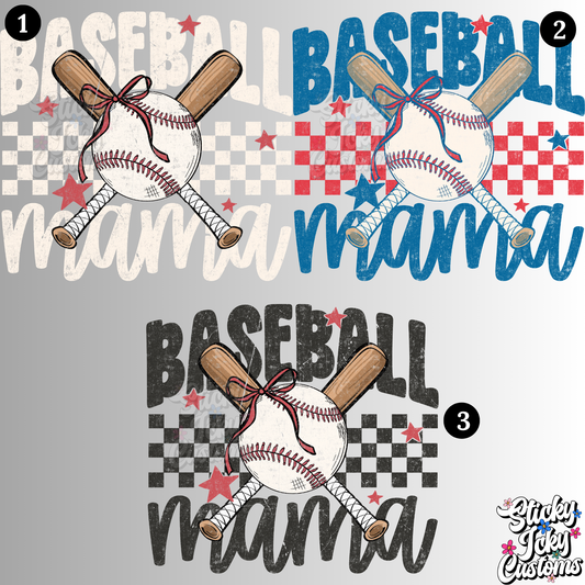 BASEBALL MAMA DESIGNS 1-3