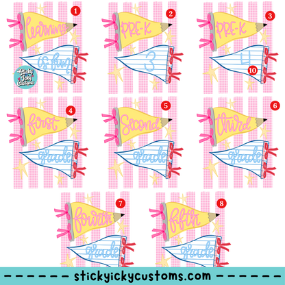 PENNANT DESIGNS 1-8