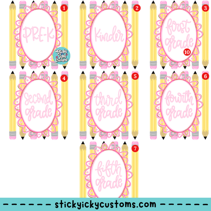 PENCIL COQUETTE DESIGNS 1-7