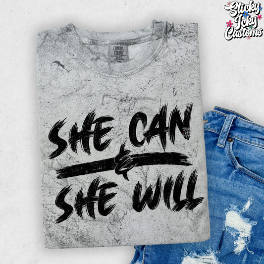SHE CAN & SHE WILL