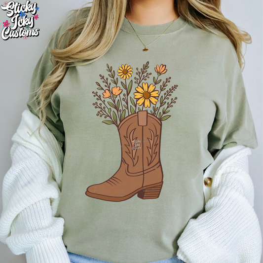FLORAL COWGIRL BOOT