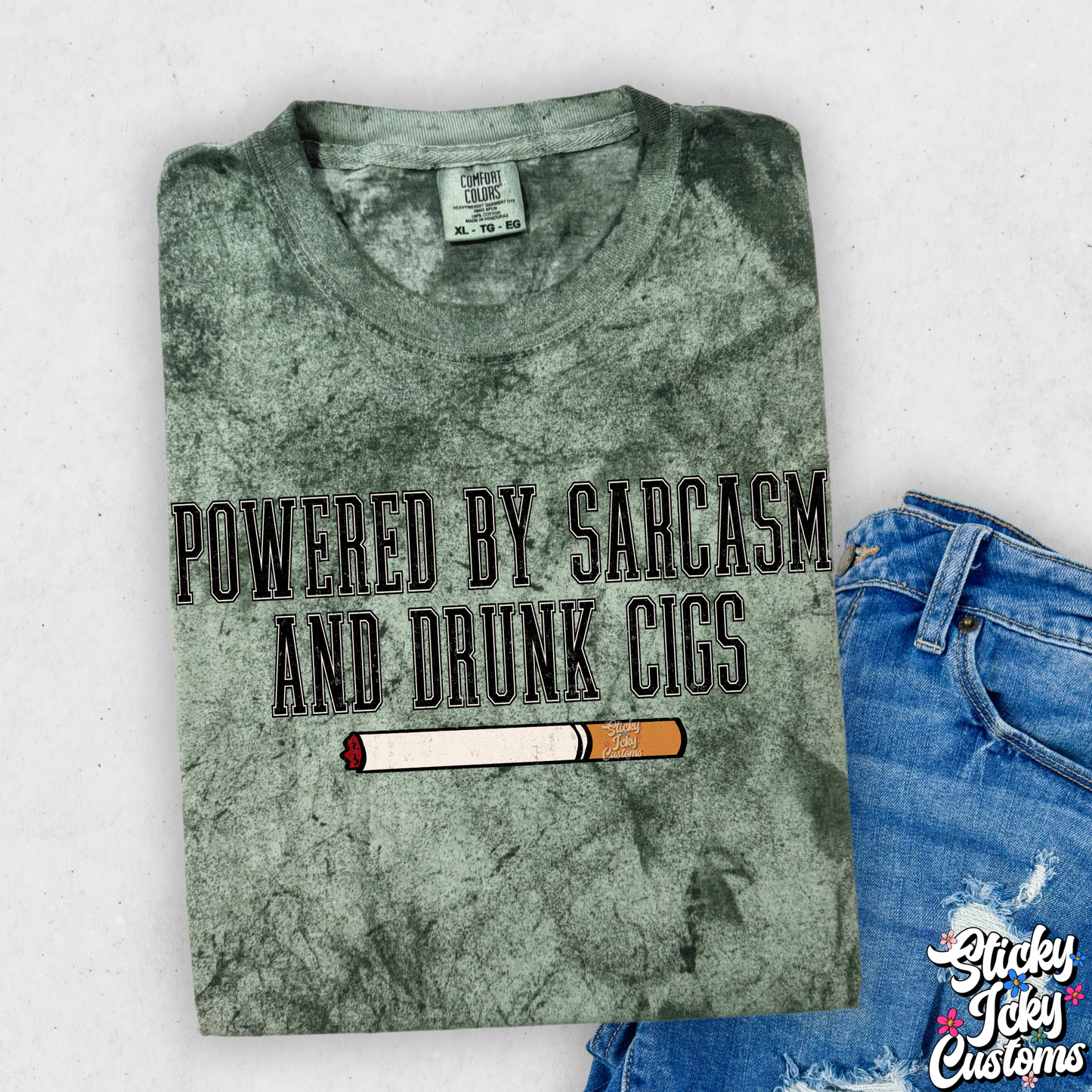 POWERED BY SARCASM AND DRUNK CIGS