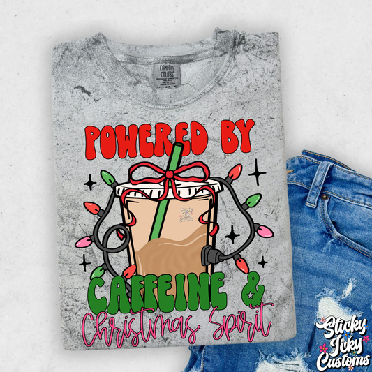 POWERED BY CAFFEINE AND CHRISTMAS SPIRIT