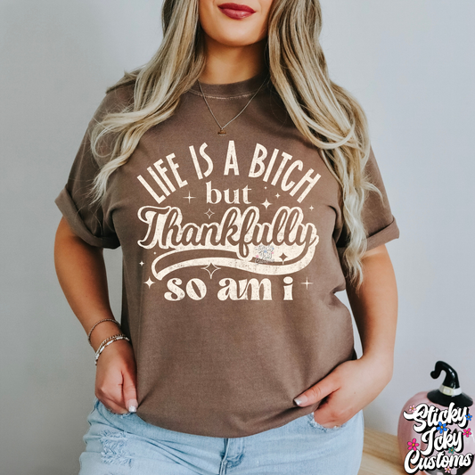 LIFE IS A BITCH BUT THANKFULLY SO AM I