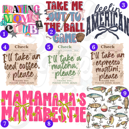 FRI & SAT SPECIAL 30% OFF DESIGNS 1-63