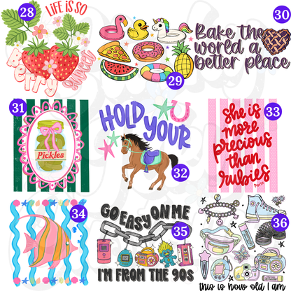 FRI - SUN SPECIAL 30% OFF (READY BY 4-28) DESIGNS 1-36