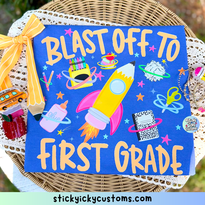 BLAST OFF TO (PINK) DESIGNS 1-7