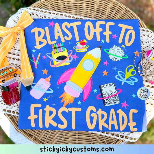 BLAST OFF TO (PINK) DESIGNS 1-7