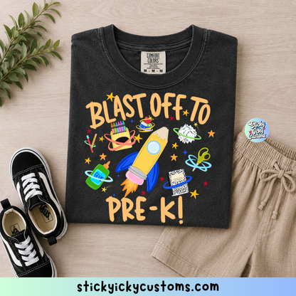 BLAST OFF TO (BLUE) DESIGNS 1-7