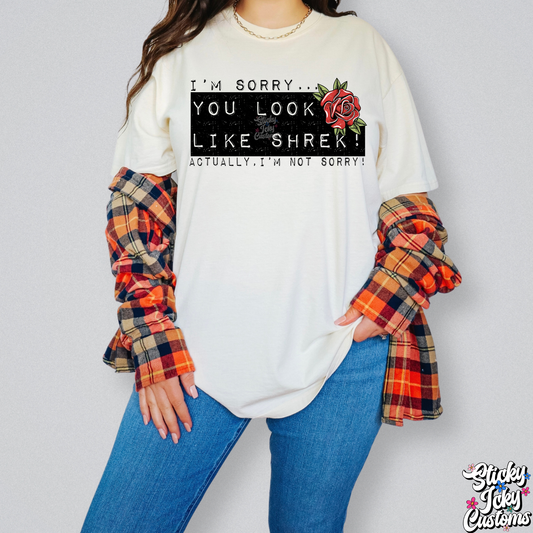 I'M SORRY YOU LOOK LIKE SHREK