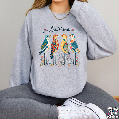 LOUISIANA FLORAL BIRDS