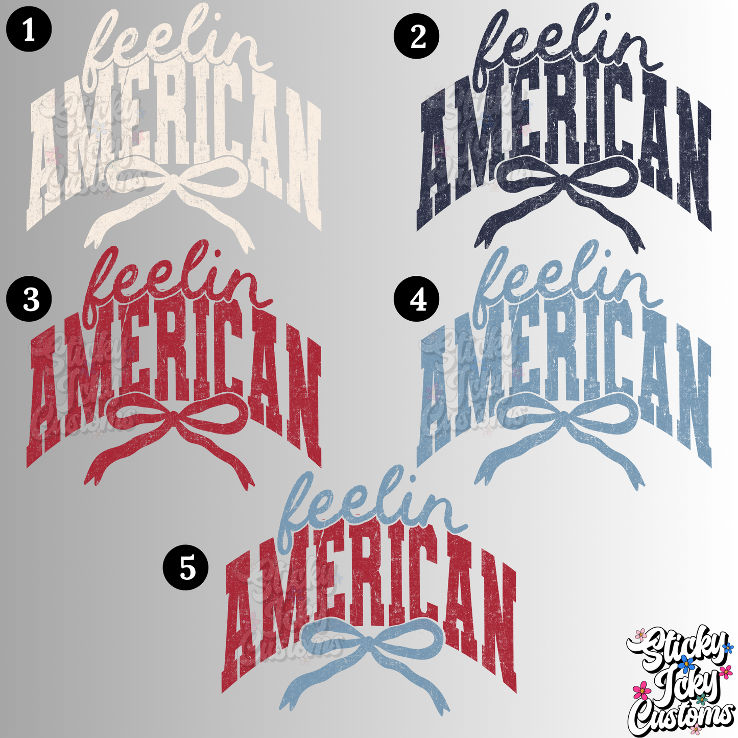 FEELING AMERICAN DESIGNS 1-5
