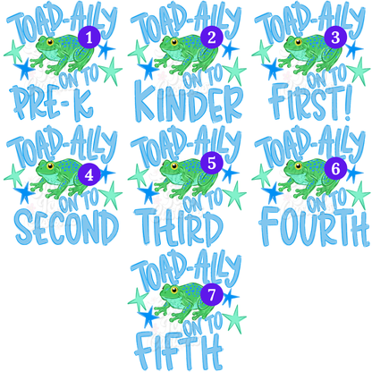 TOAD-ALLY ON TO.. DESIGNS 1-14