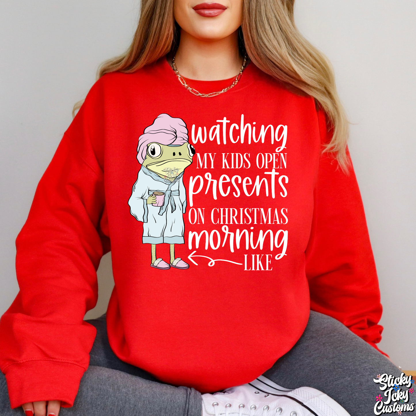 WATCHING MY KIDS OPEN PRESENTS ON CHRISTMAS MORNING LIKE