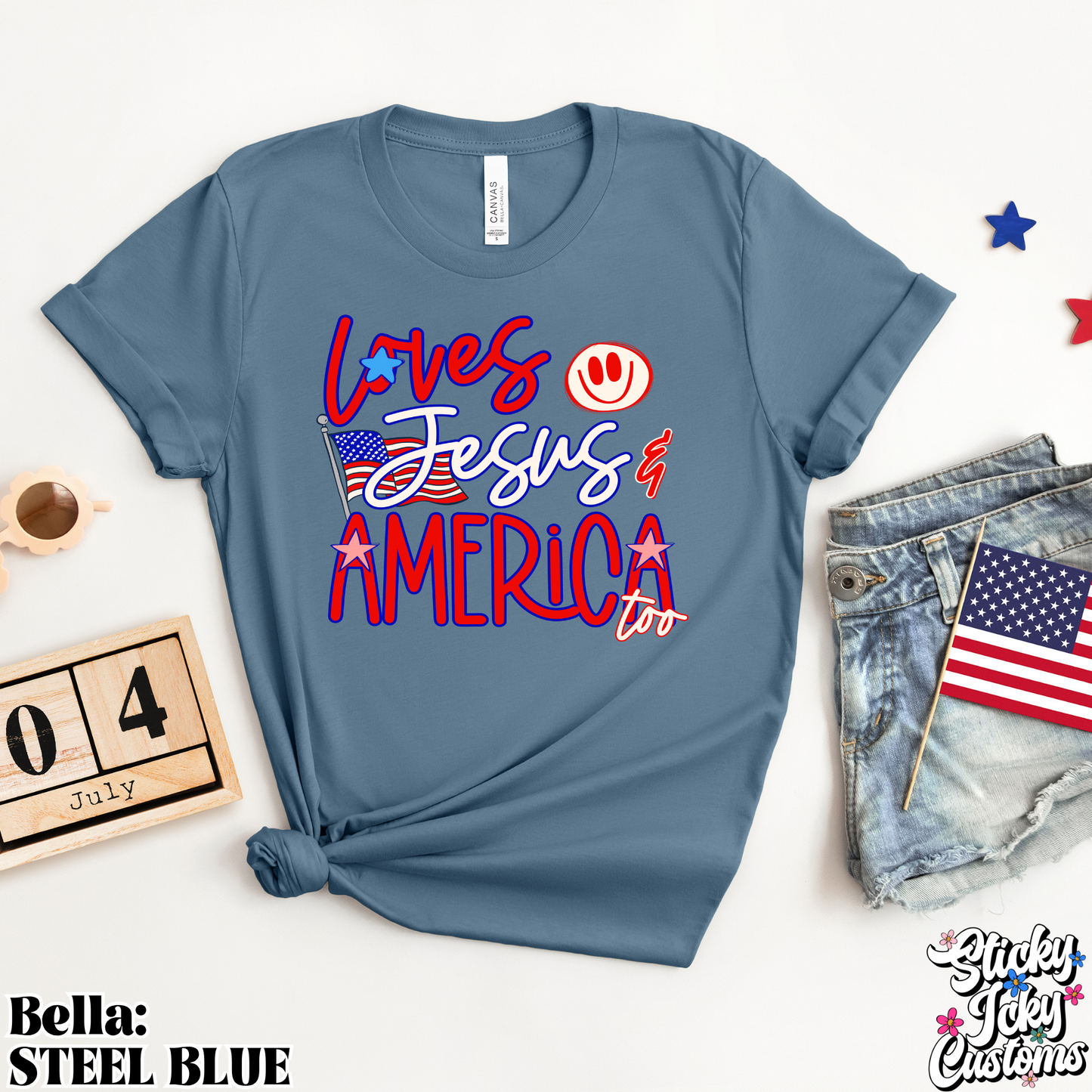 LOVES JESUS AND AMERICA TOO